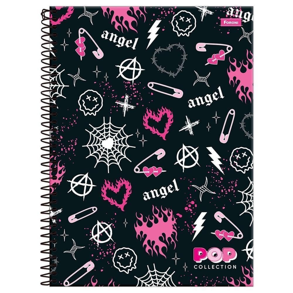 Caderno Univ 20 Matérias 400Fls Pop Collection Angel Foroni