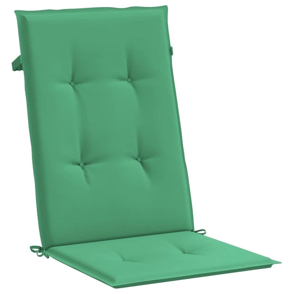 Almofada de cadeira vidaXL Outdoor Garden Highback Green x6