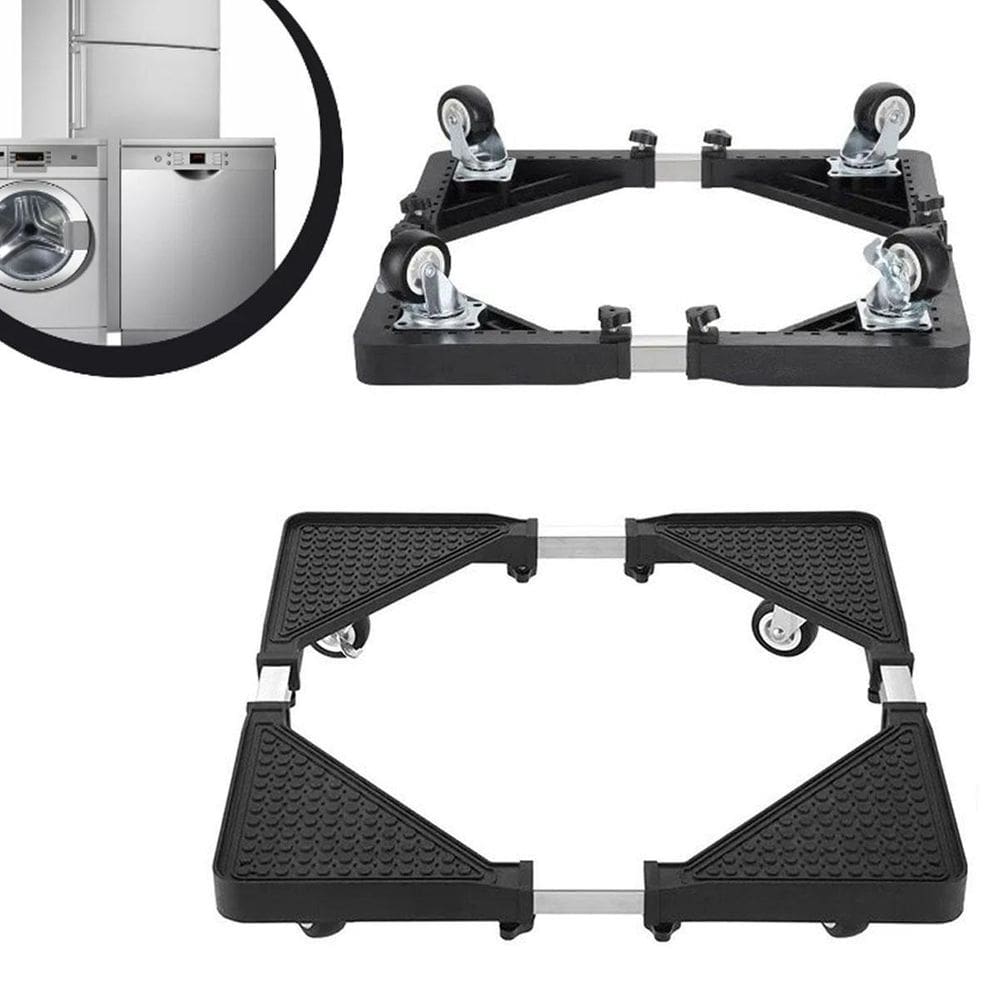 Carrinho P Fogão Geladeira Gira Fácil Maquina Lavar Aço Inox