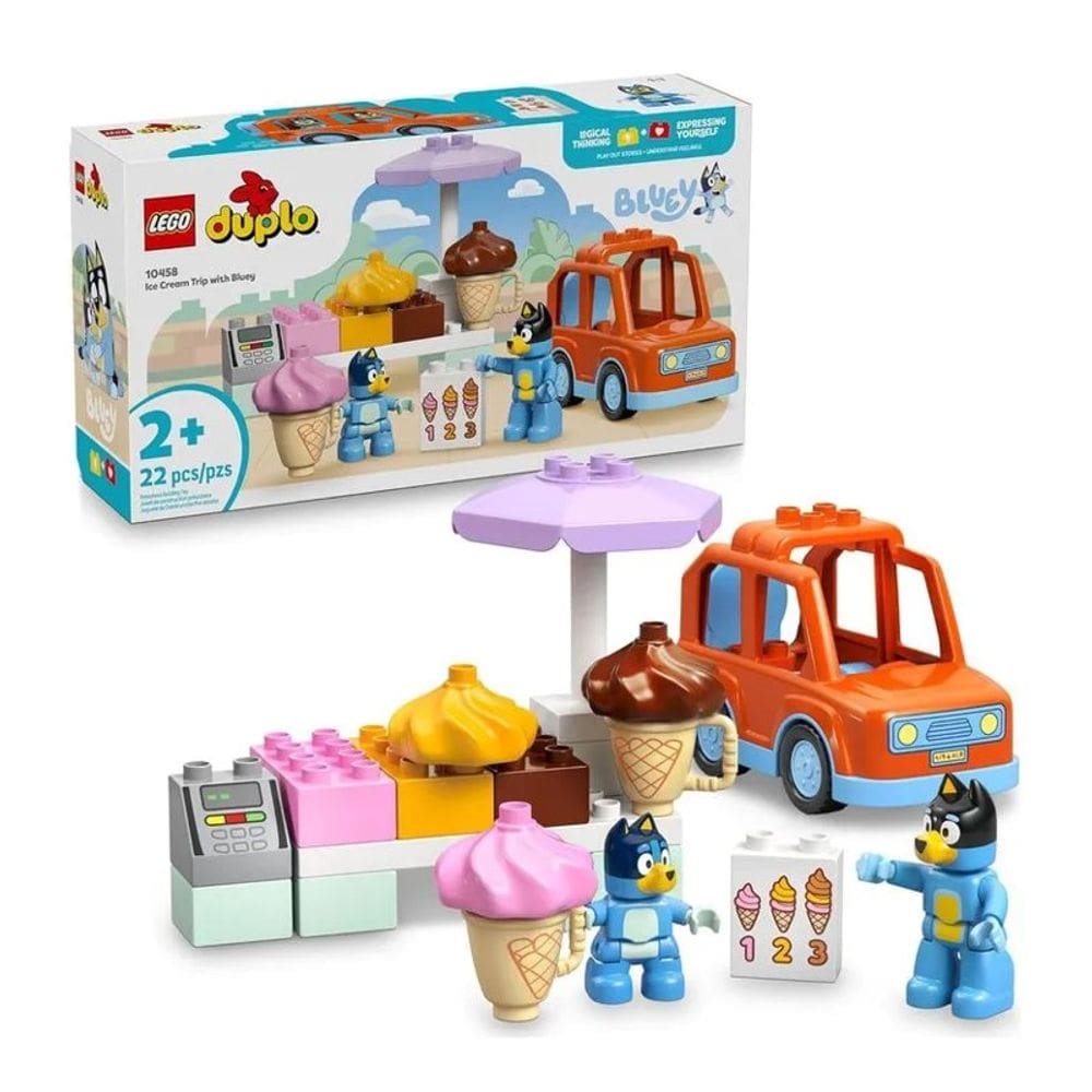 Lego Duplo Viagem do sorvete com Bluey - 10458