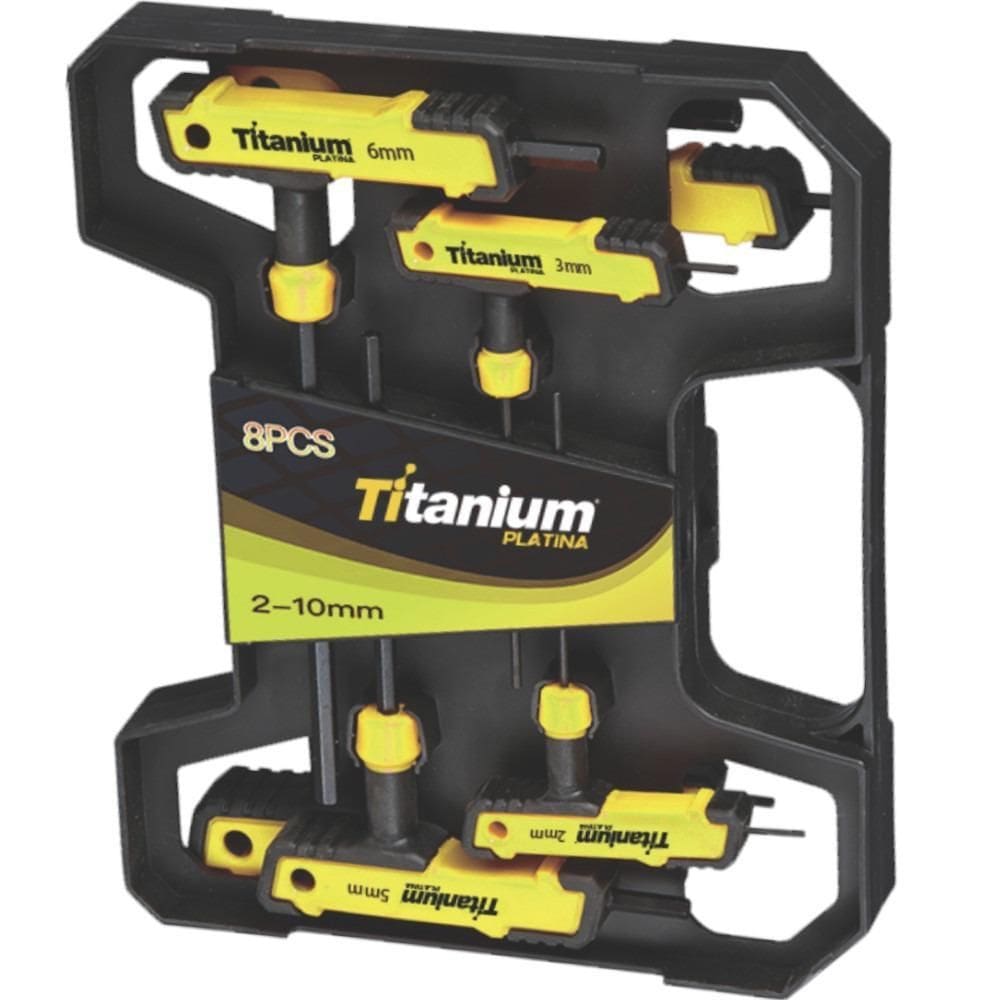 Jogo De Chave Allen Cabo T 2 A 10Mm 8 Peças - 08032 Titanium