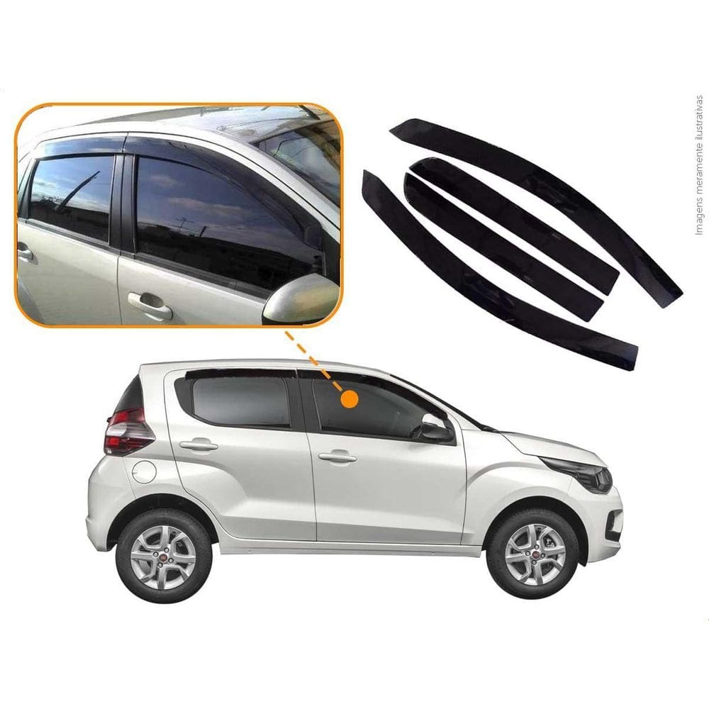 Calha De Chuva Esportiva Mobi 2017 A 2025 4 Portas