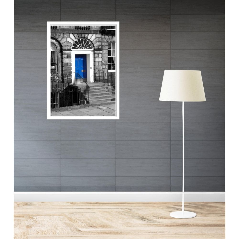 Quadro Decorativo New York Porta Azul - 70X50Cm