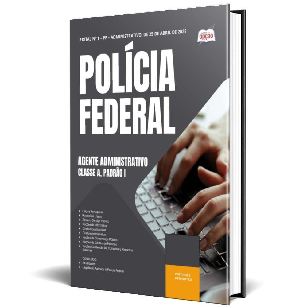 Apostila Polícia Federal Pf 2025 Agente Administrativo
