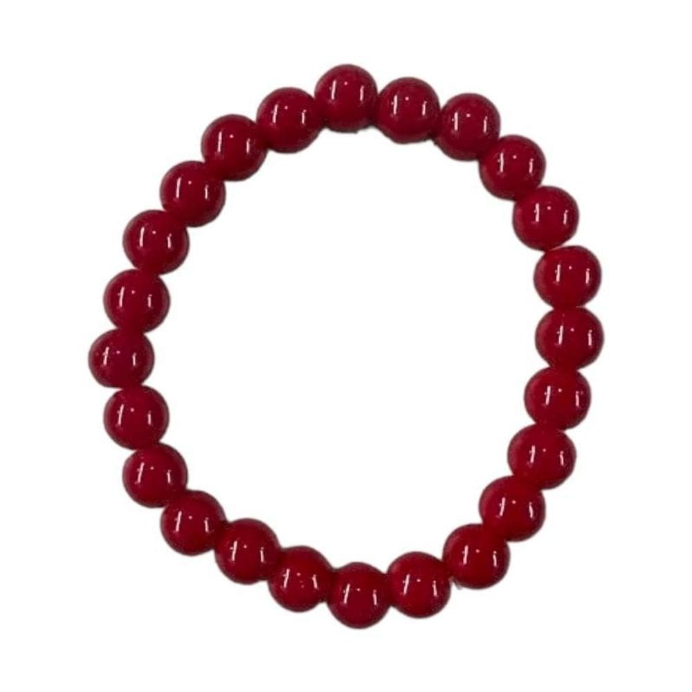 Pulseira Pedra Natural Jade 8 Mm - Escolha A Cor