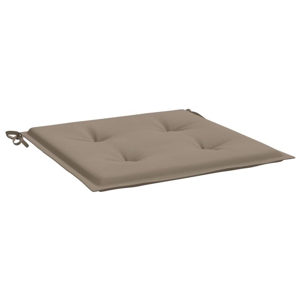 Almofadas para cadeiras de jardim VidaXL Taupe Fabric 50x50x4cm 4 peças