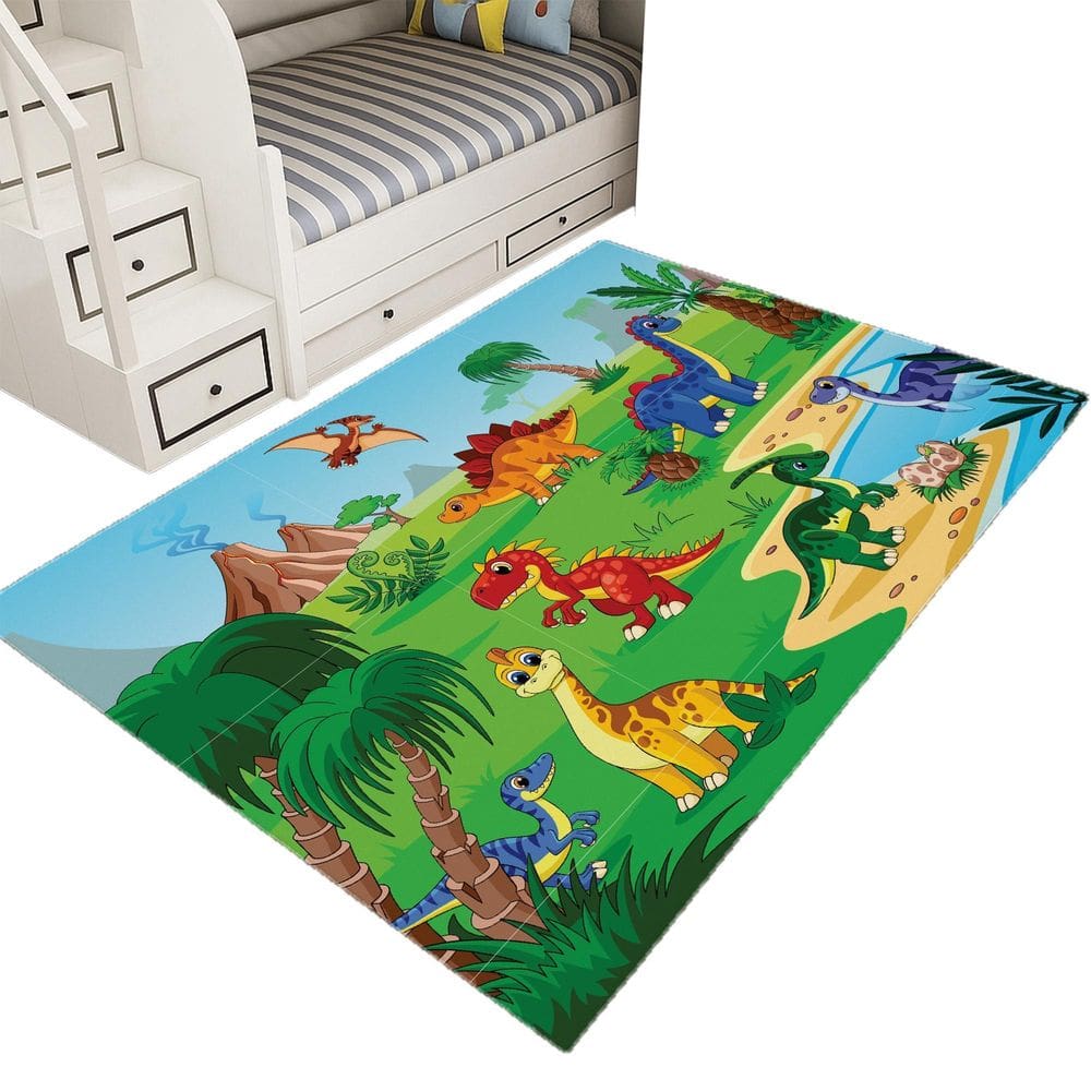 Tapete Infantil Estampado 1,00X1,35Decorativo Antiderrapante