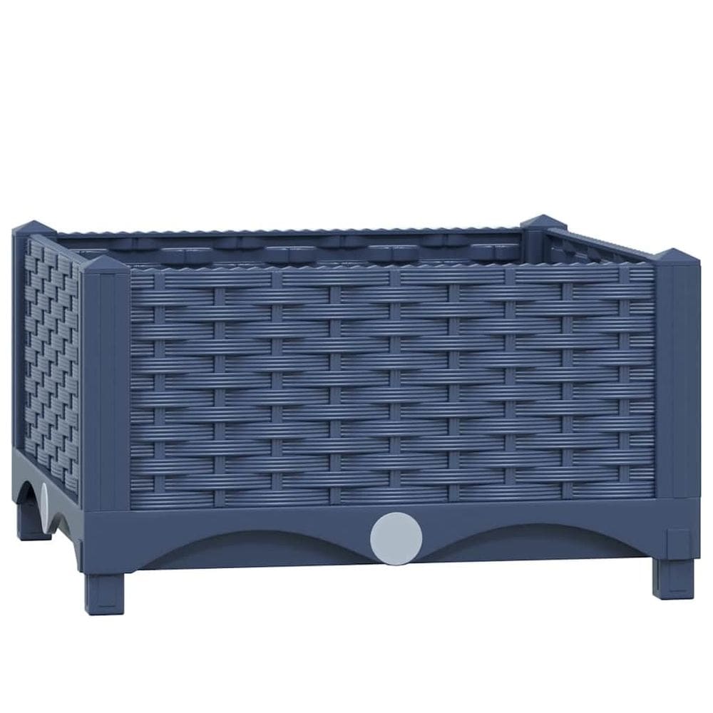 Cama elevada VidaXL Polipropileno durável 40x40x23cm - Cinza