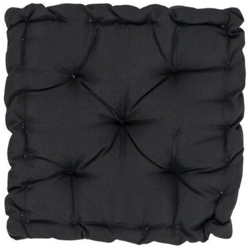 Almofada Futon Oxford 40X40Cm Alta Sofisticação - Preto