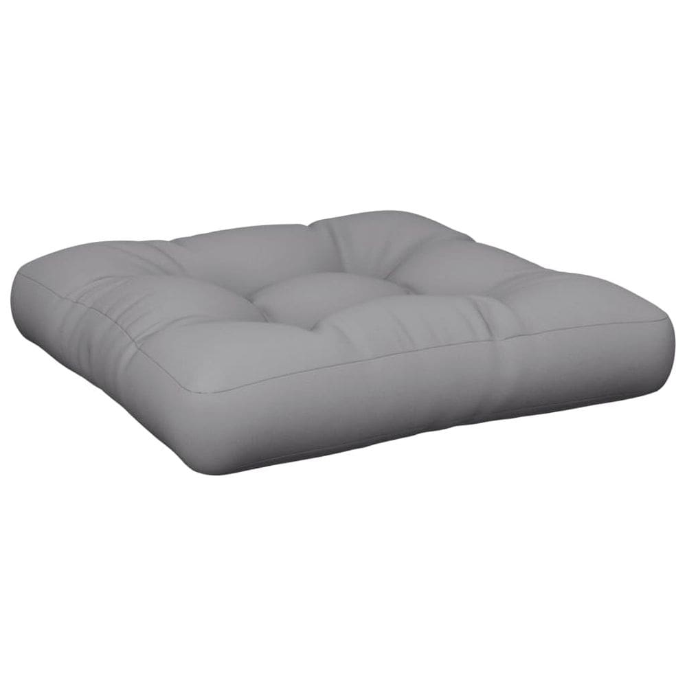 Almofada de paletes VidaXL Tecido Cinza 60x60x12cm Exterior/Interior