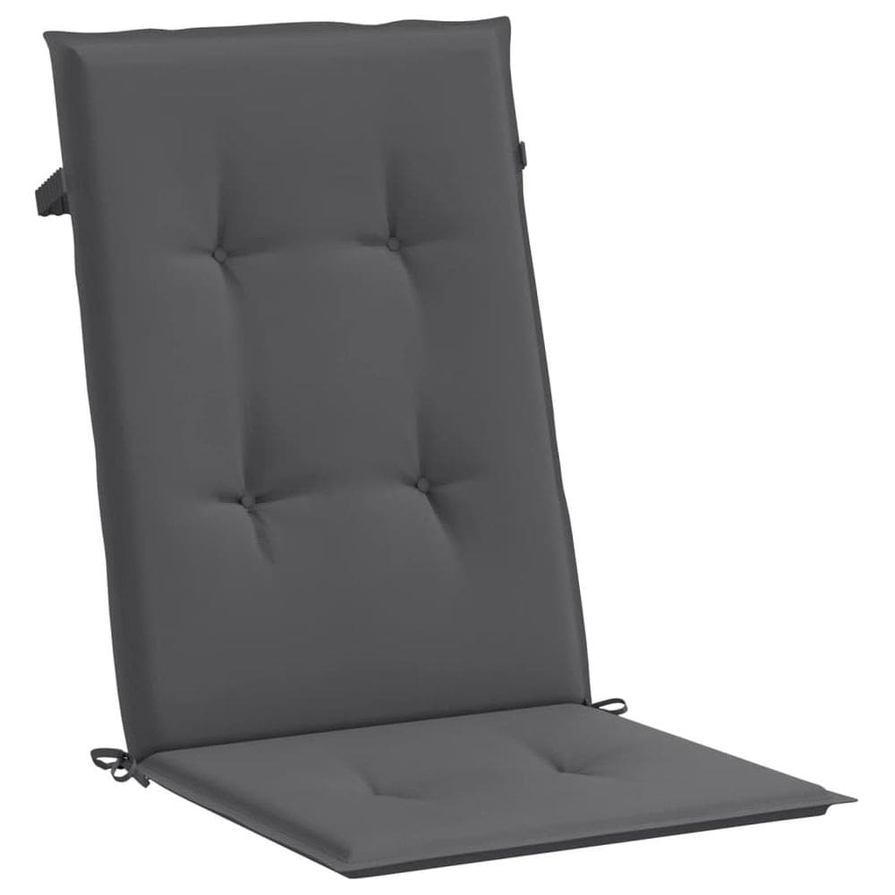 Almofadas de cadeira Garden Highback vidaXL Antracite 6 unidades