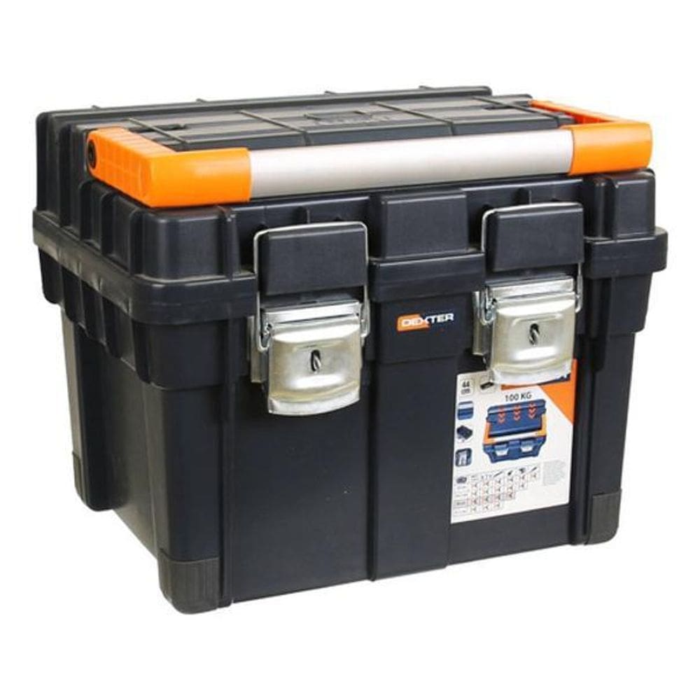 Caixa de Ferramentas Dexter 35x35x45cm - Plástico - Preto
