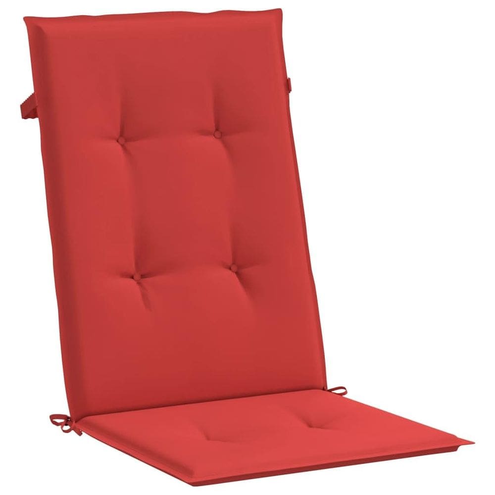Almofadas para cadeiras de jardim vidaXL Red Poliester Highback x6