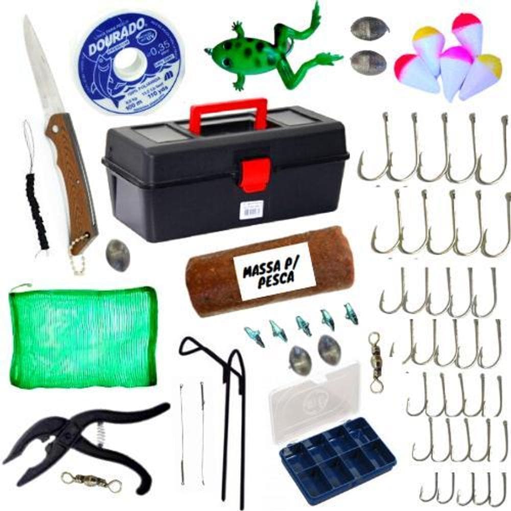 Estojo Caixa Organizadora Pescaria Completa Com Acessórios