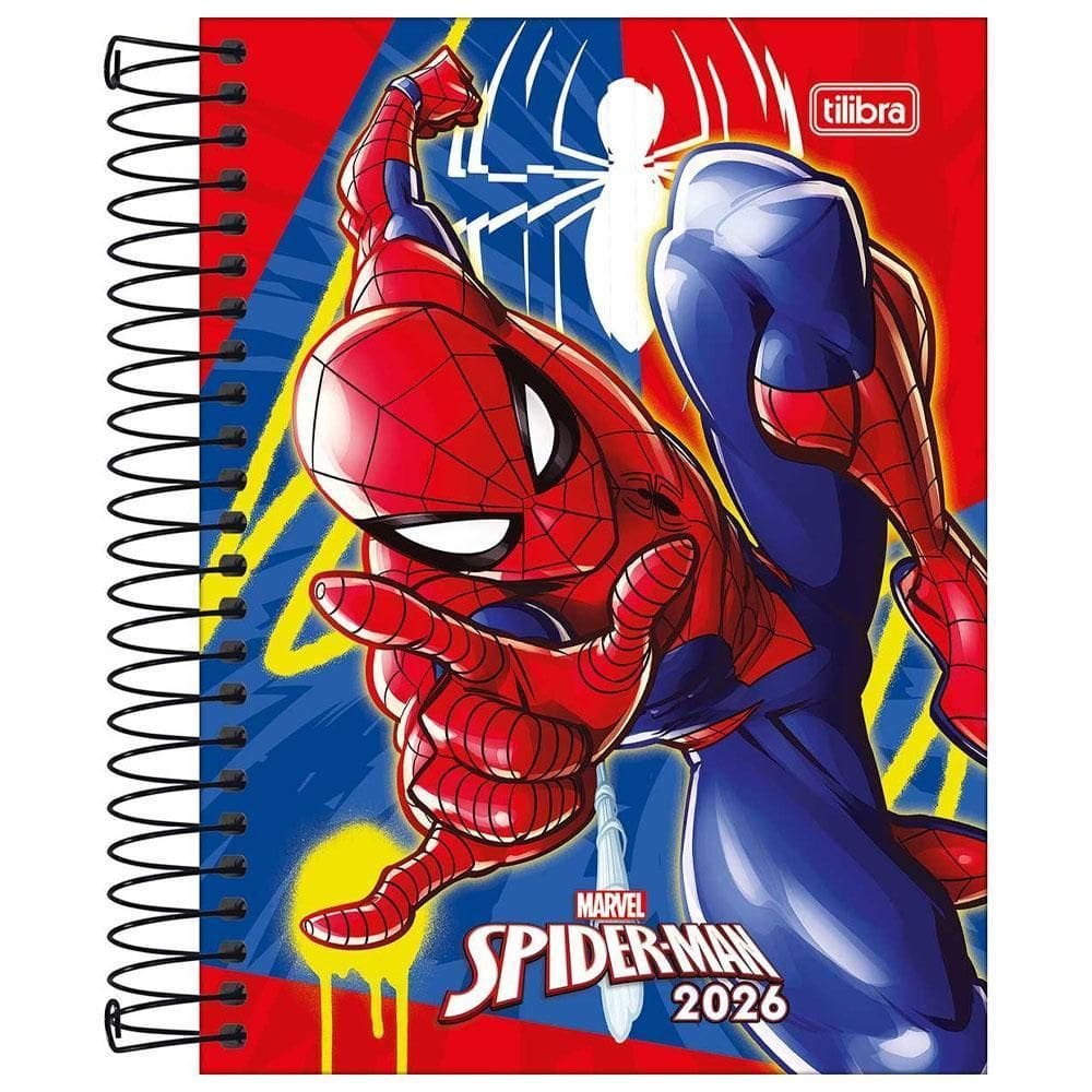 Agenda 2026 Diária Esp M4 Homem Aranha Vermelho Tilibra