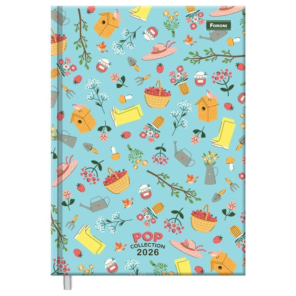 Agenda Diária 2026 Cost 123X166 Pop Collection Azul Foroni