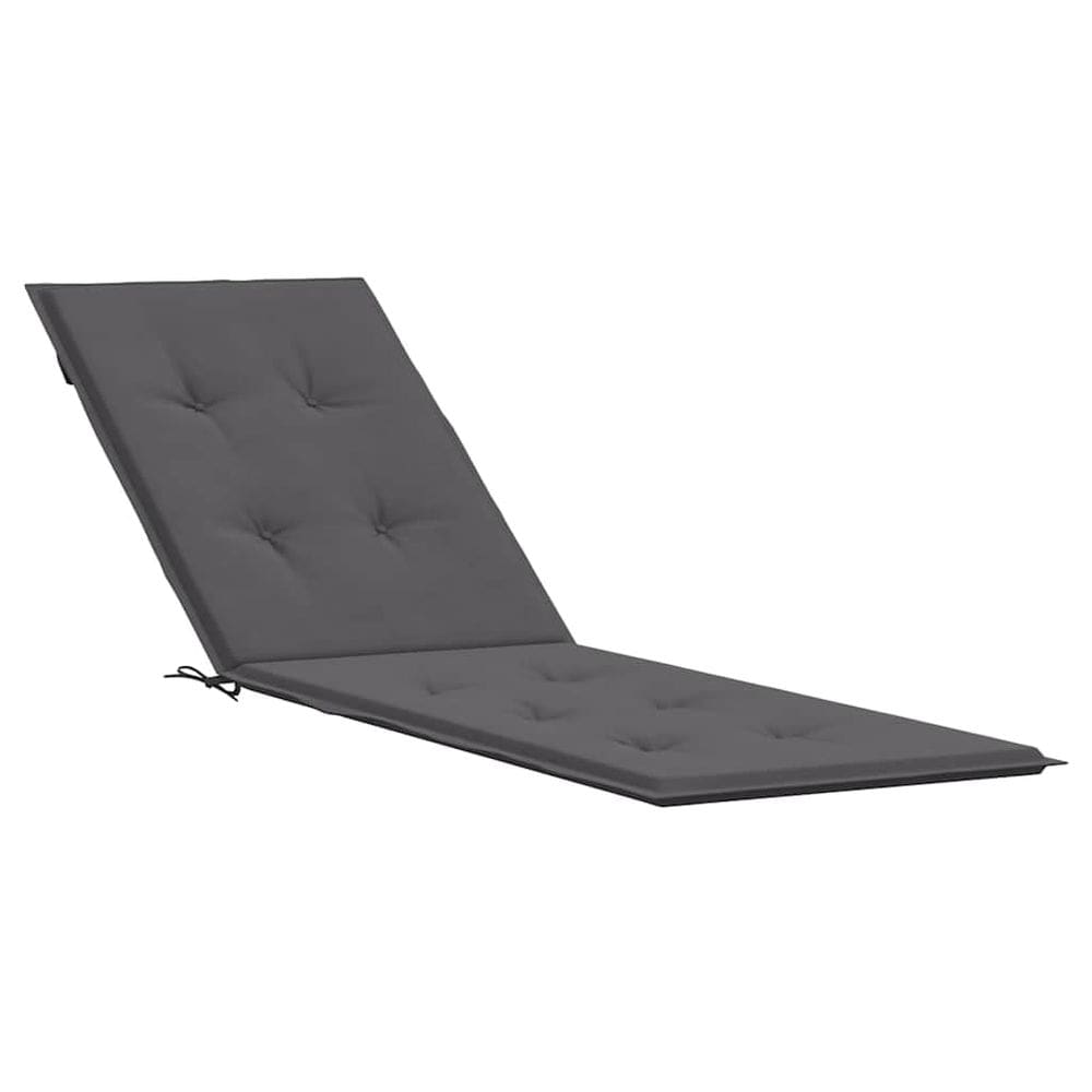 Almofada de espreguiçadeira VidaXL Antracite Oxford Fabric Foam