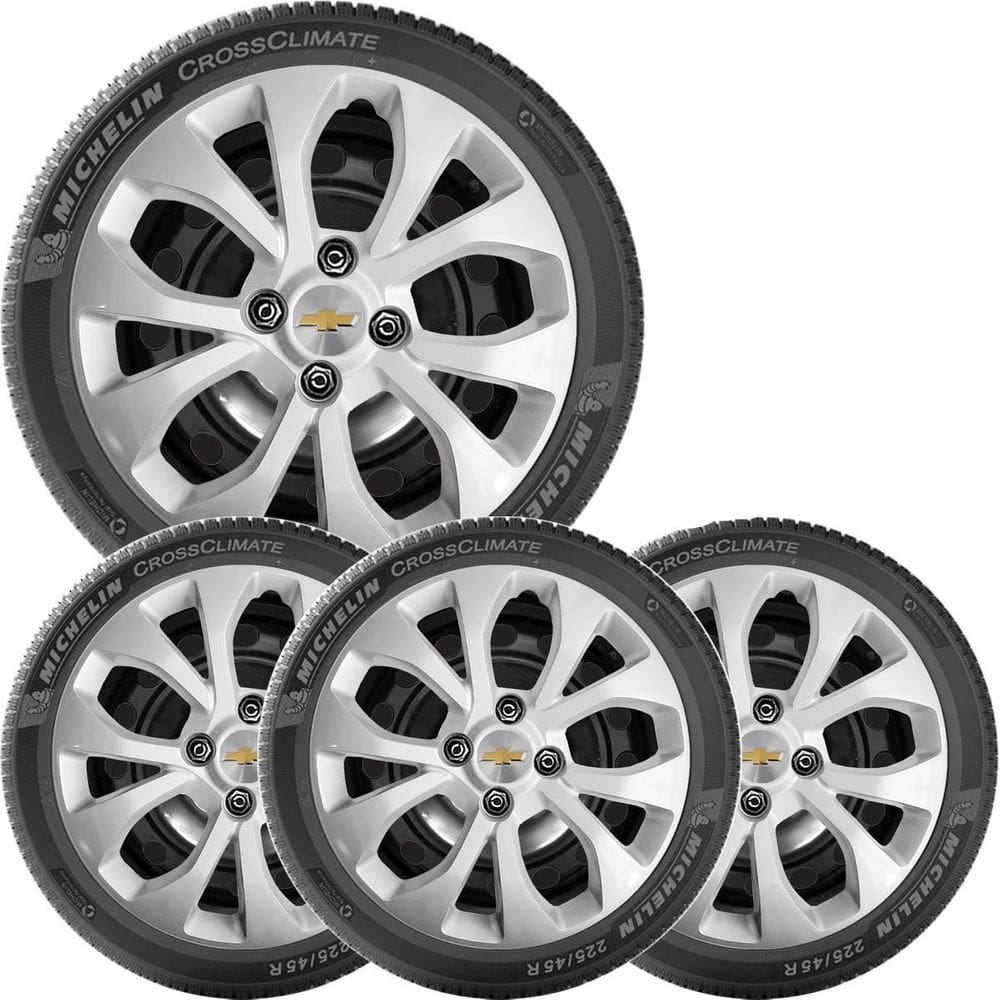 4X Calota Gm Onix Prisma Aro 14 Com Emblema  374Cb