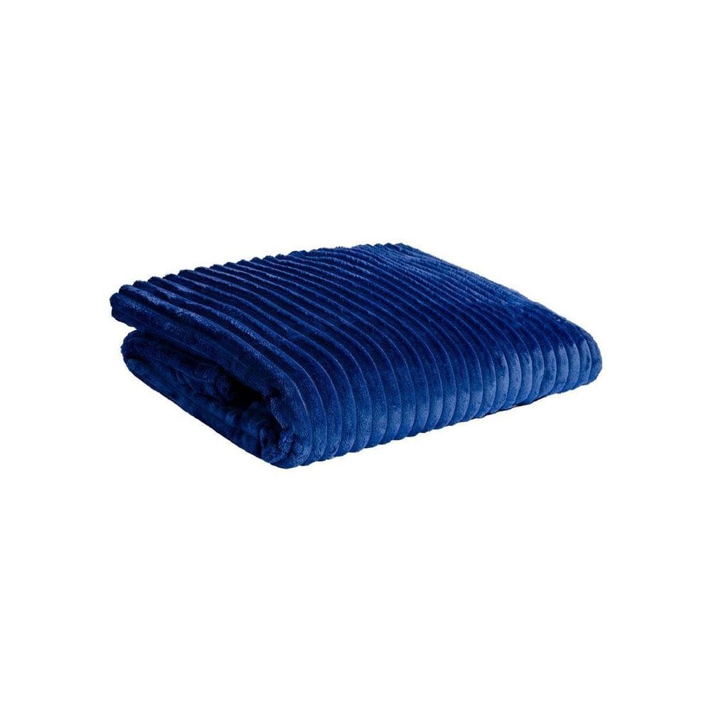 Cobertor Canelado Andes Casal 2,40 X 2,20 M - Marinho