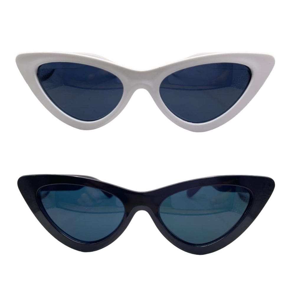 Kit 2 Oculos Gatinho Preto É Branco Pra Festa  Rápida