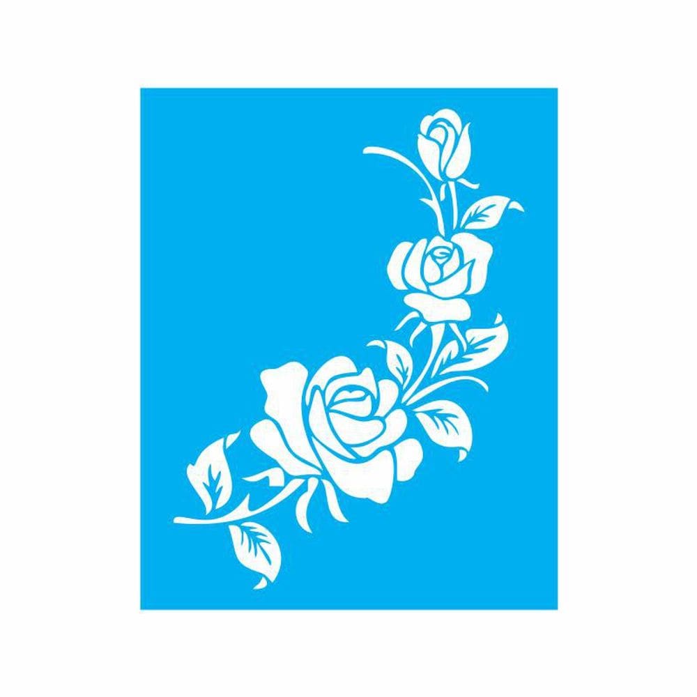 Stencil Tamako Rosas - 20X25Cm - Ref 9094