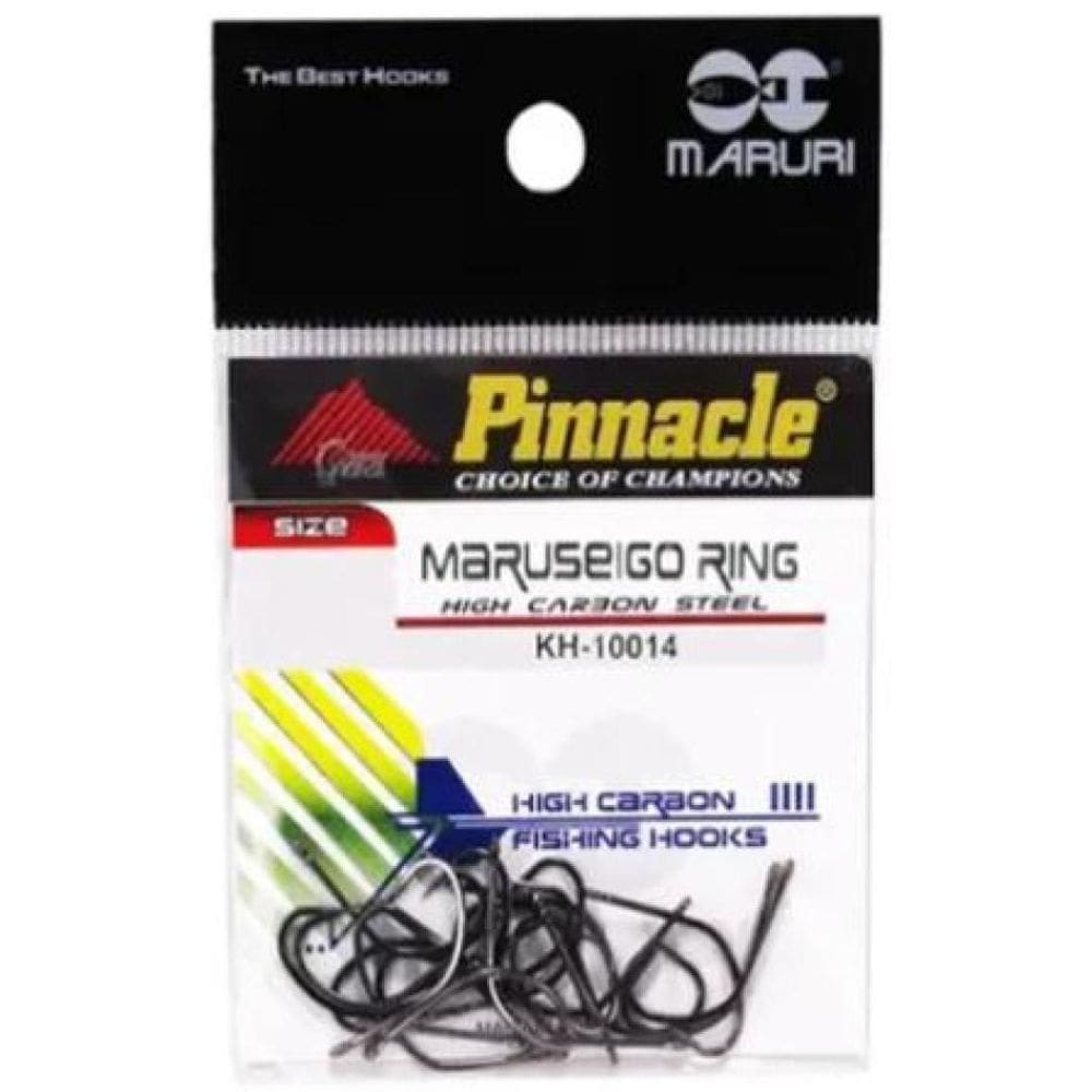 Kit C/10 Anzol Maruseigo Com Fisga Pinnacle Ring N-26 Afiado
