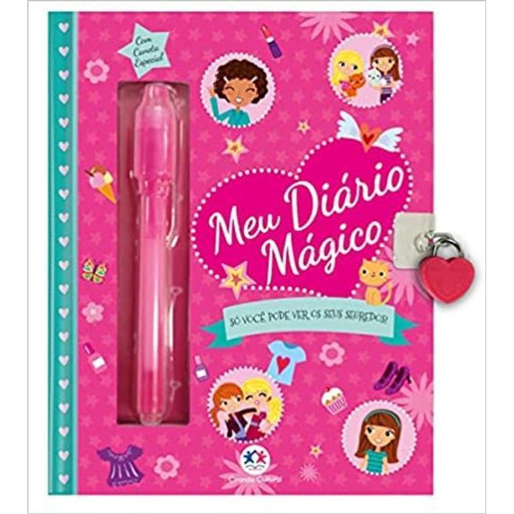 Livro Meu Diário Mágico: Com Caneta Especial
