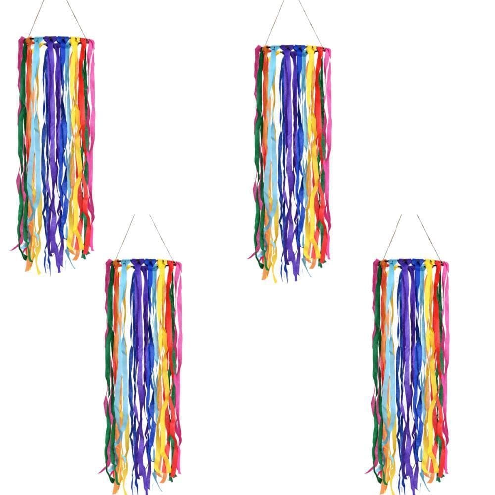 Kit 4 Fita Lustre Junino Color Tnt Decoração Junina 20X70Cm