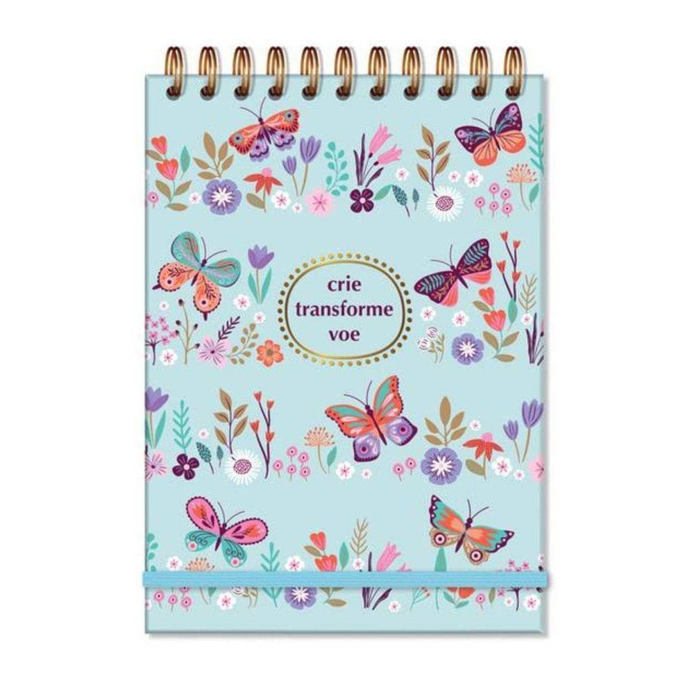 Caderno De Ideias Borboletas No Jardim