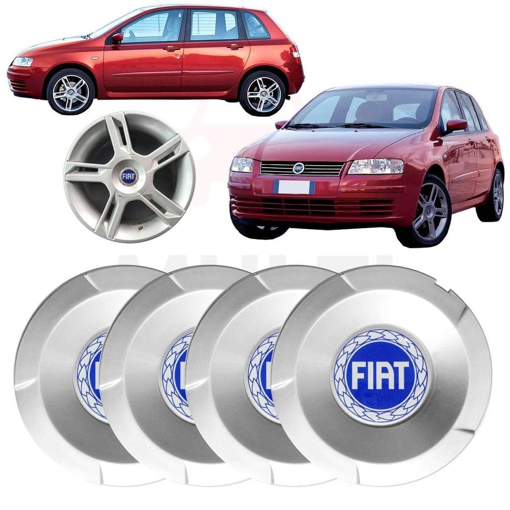 4X Calotas Centro Roda Fiat Stilo Abarth 2003 A 2009