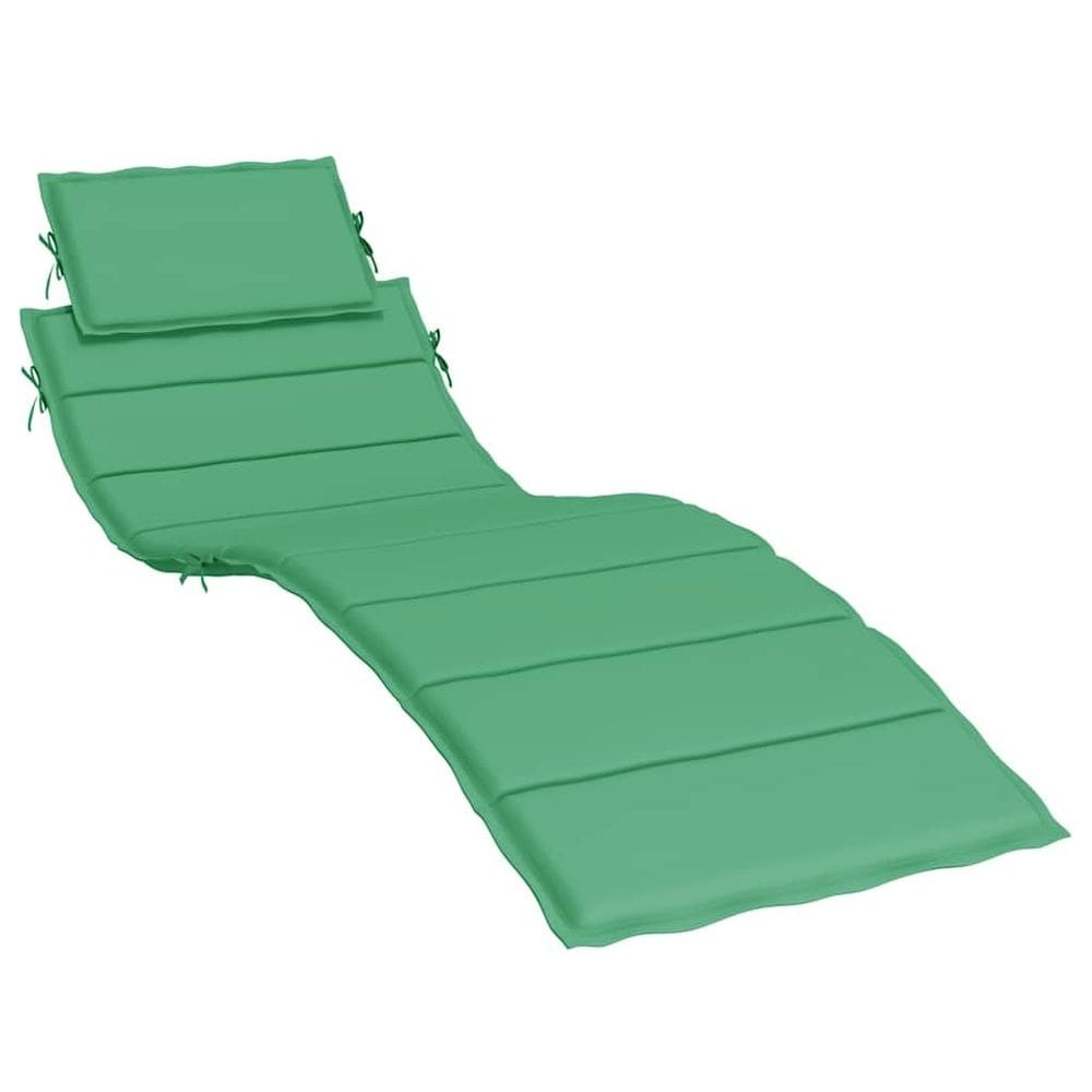 Almofada de espreguiçadeira vidaXL Outdoor Resistant Oxford Green