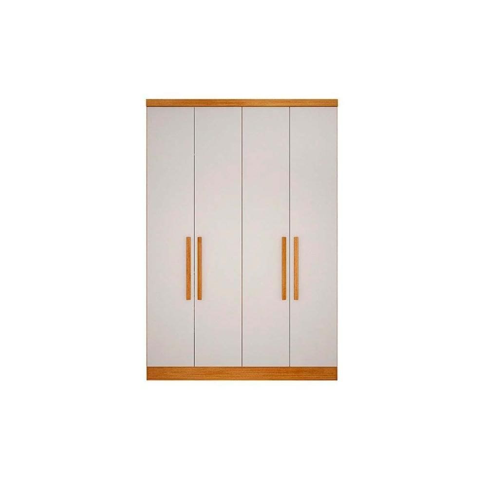 Guarda Roupa Modulado c/ 4 Portas e 3 Gavetas Rizon/Linea Cumaru/Fendi - Novo Horizonte