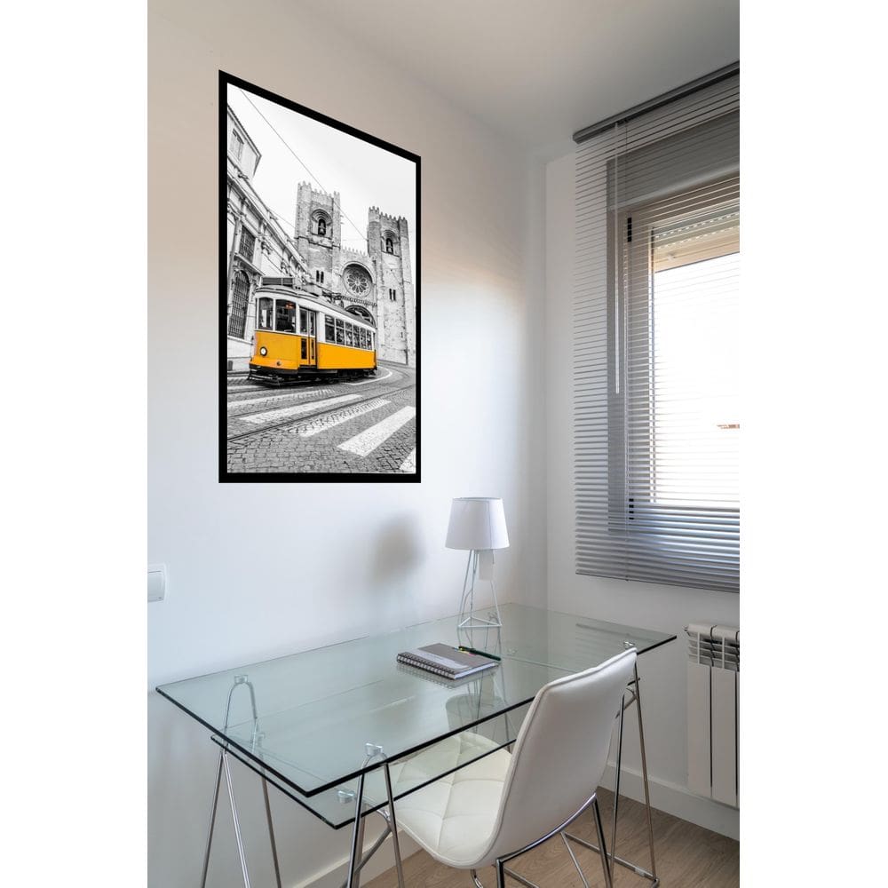 Quadro Decorativo Lisboa Portugal Bonde - 70X50Cm