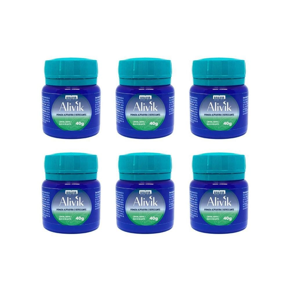 Kit Com 6 Bravir Alivik 40G