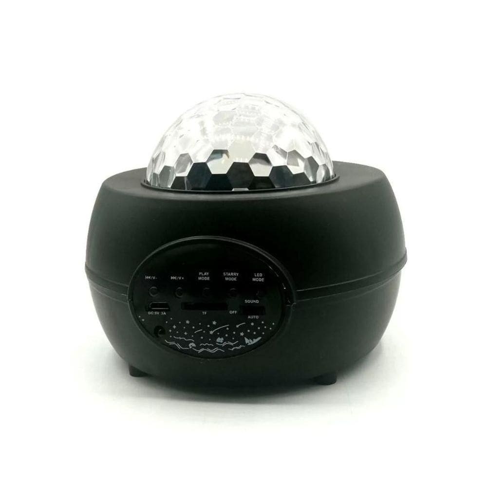 Luminaria Abajur Projetor Estrelas Galaxia Caixa De Som Bluetooth Rgb