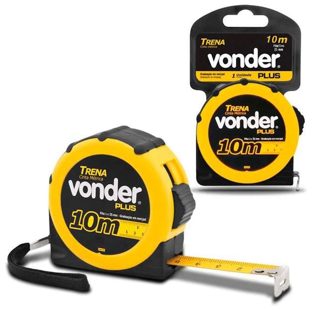 Trena De Fita De Aco 10Mts X 25Mm Vonder Plus