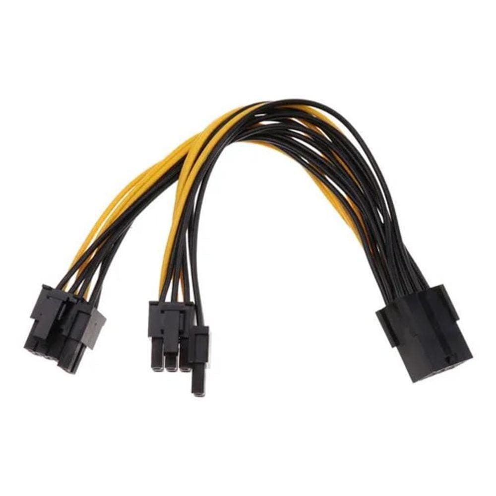 Cabo De Alimentação De Vídeo Pci-E 8 Pinos Para Dual 8 Pci-E
