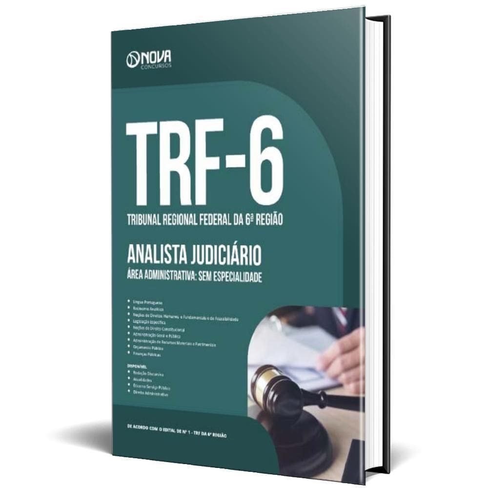 Apostila Trf 6 2024 Analista Área Administrativa Sem