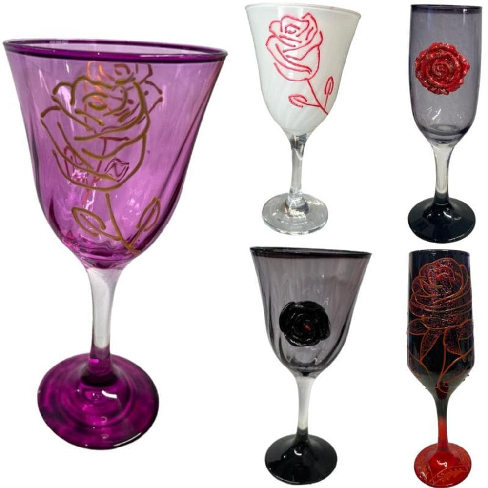 Taça Pomba Gira Em Vidro Altar Oferenda - Escolha A Cor