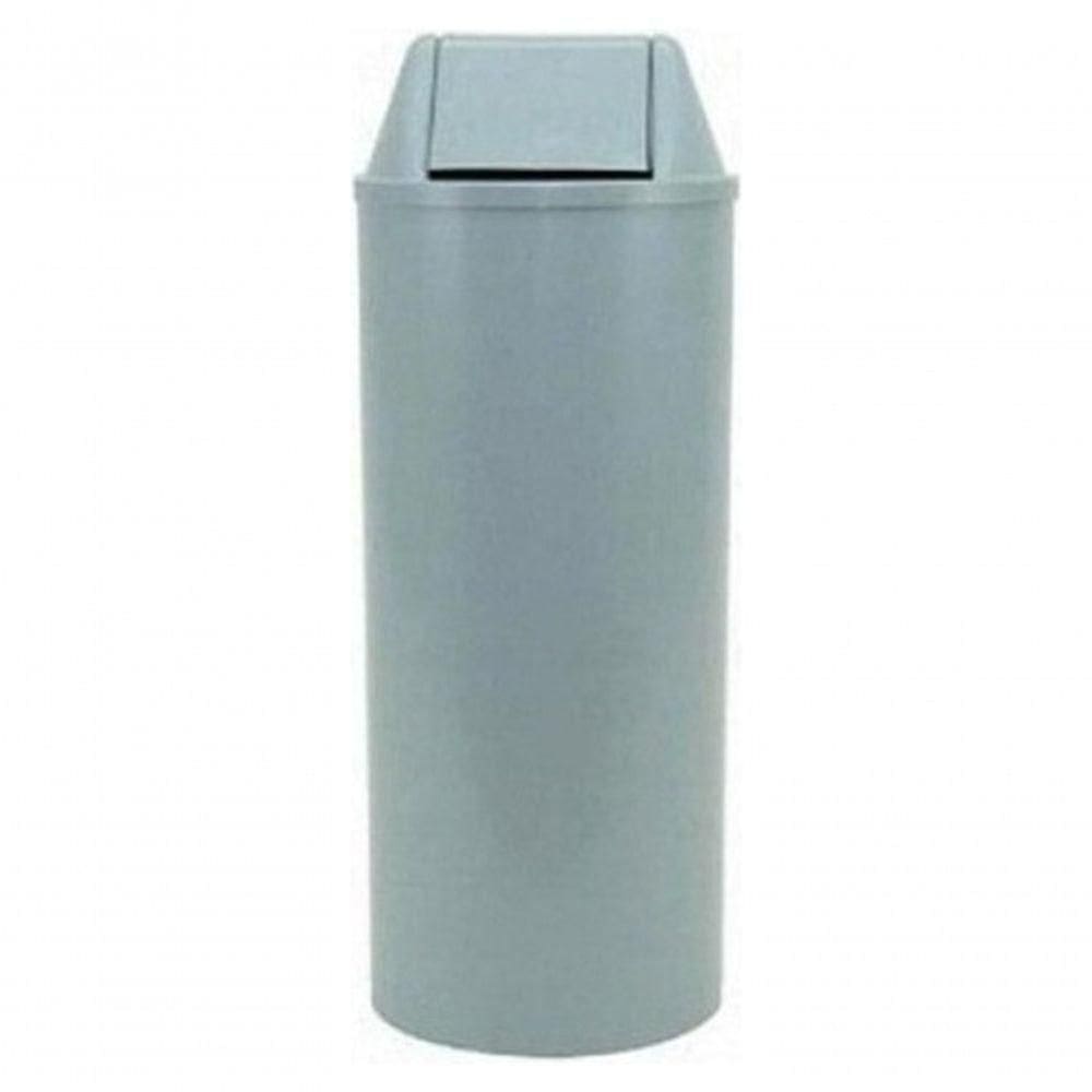 Cesto Com Tampa Vaivem 50 Cm De Altura Capacidade 22l Cinza