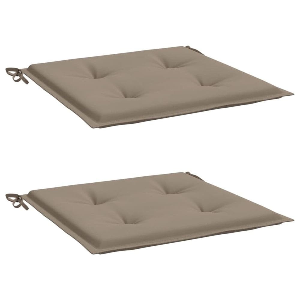 Almofadas para cadeira de jardim VidaXL Taupe 50x50x3cm 2 peças