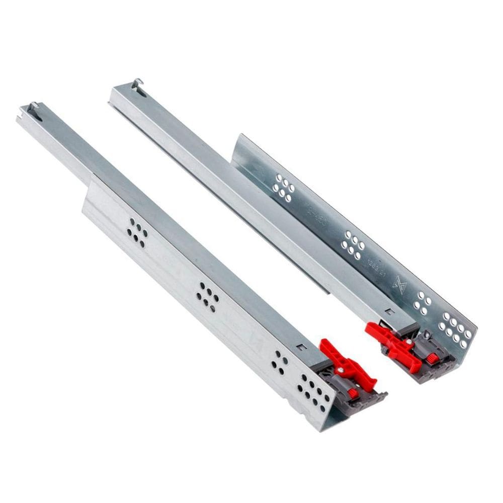 Corrediça Invisível Amortecedor Push Open 45Cm 35Kg Par