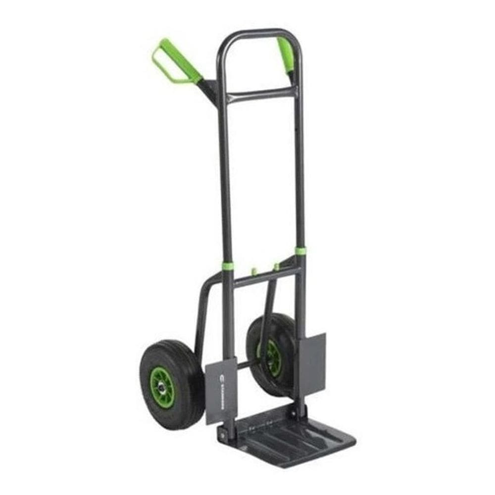 Carrinho De Carga Aço Dobrável 200Kg Roda Maciça 112X53X49Cm