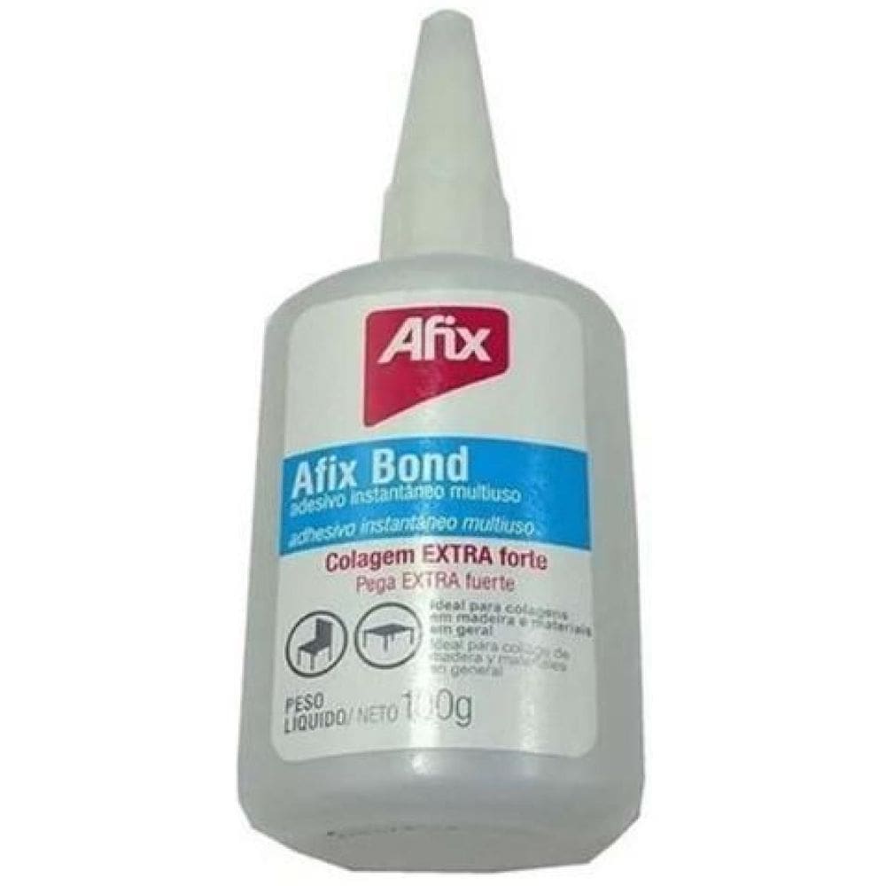 Cola Adesivo Instantânea Afix Bond Moveleira 100Gr