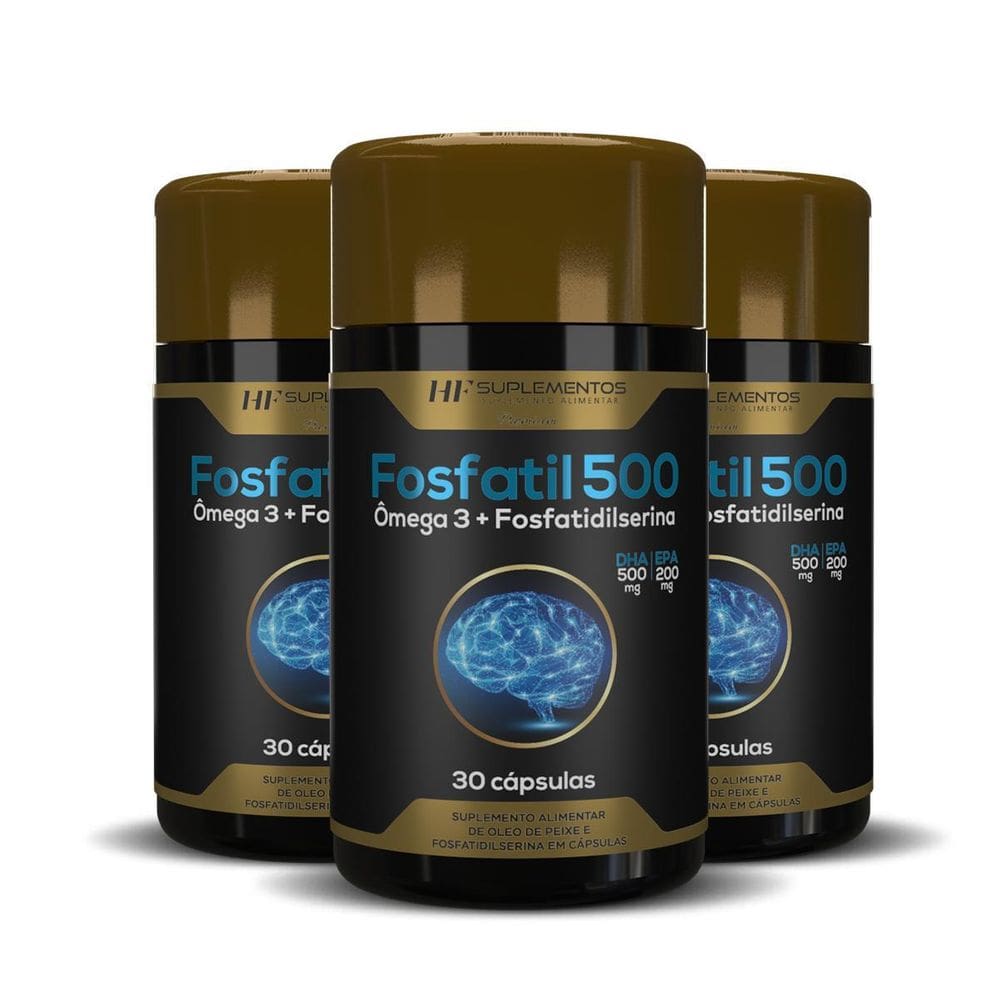 3X Fosfatil 500 Omega 3 + Fosfatidilserina 30Caps Hf