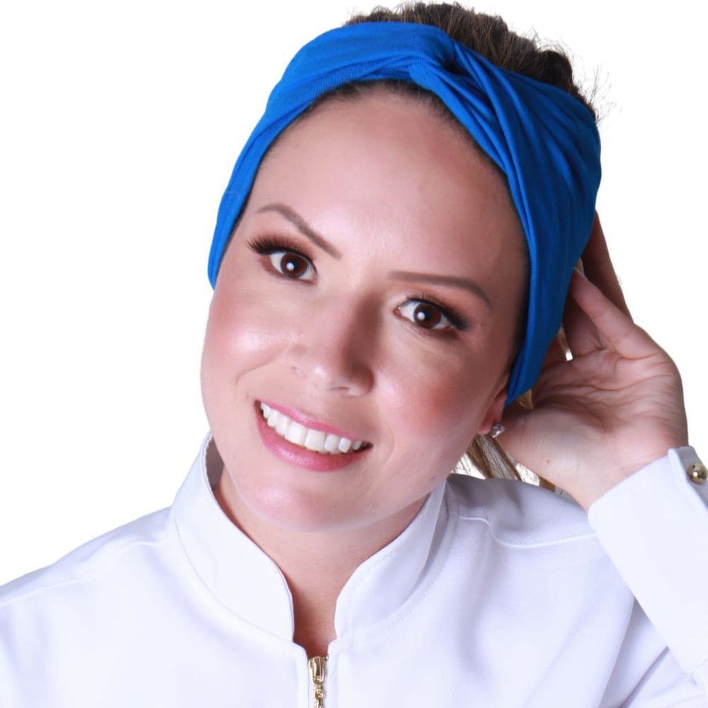Faixa Turbante Azul Royal - Loreca