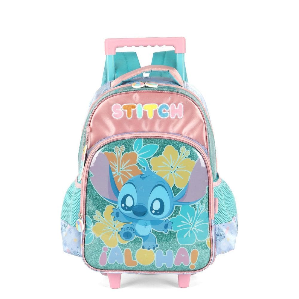 Mochila Rodas Escolar Infantil Stitch Disney Ic42402Sc