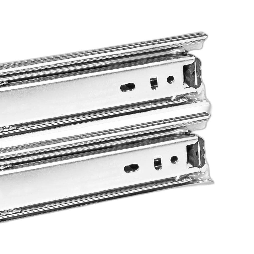 Corrediça Reforçada Trilho Telescópico Gaveta 30Cm 30Kg Par