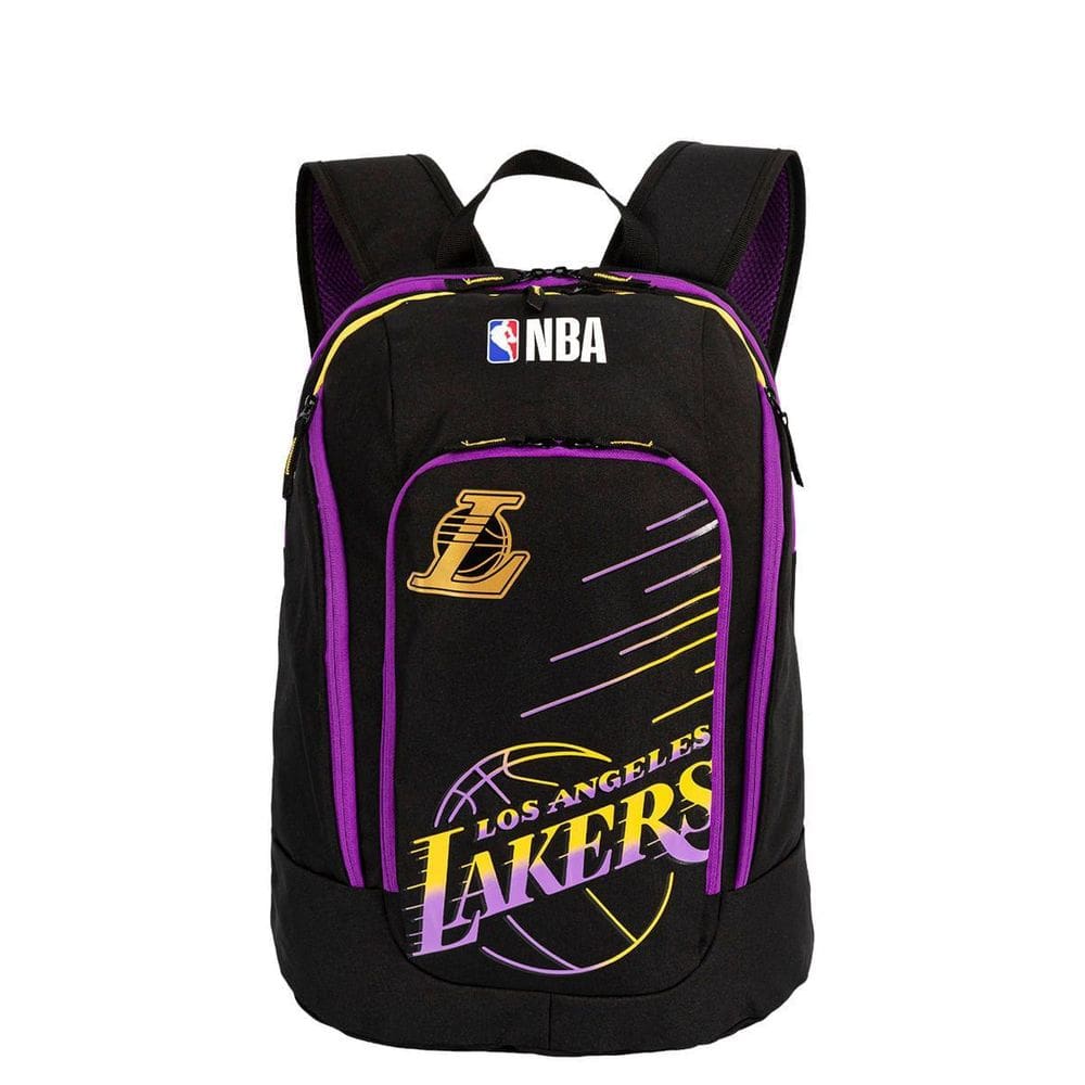 Mochila G 2 Compartimentos Nba Legend Chicago - Preto E Roxo