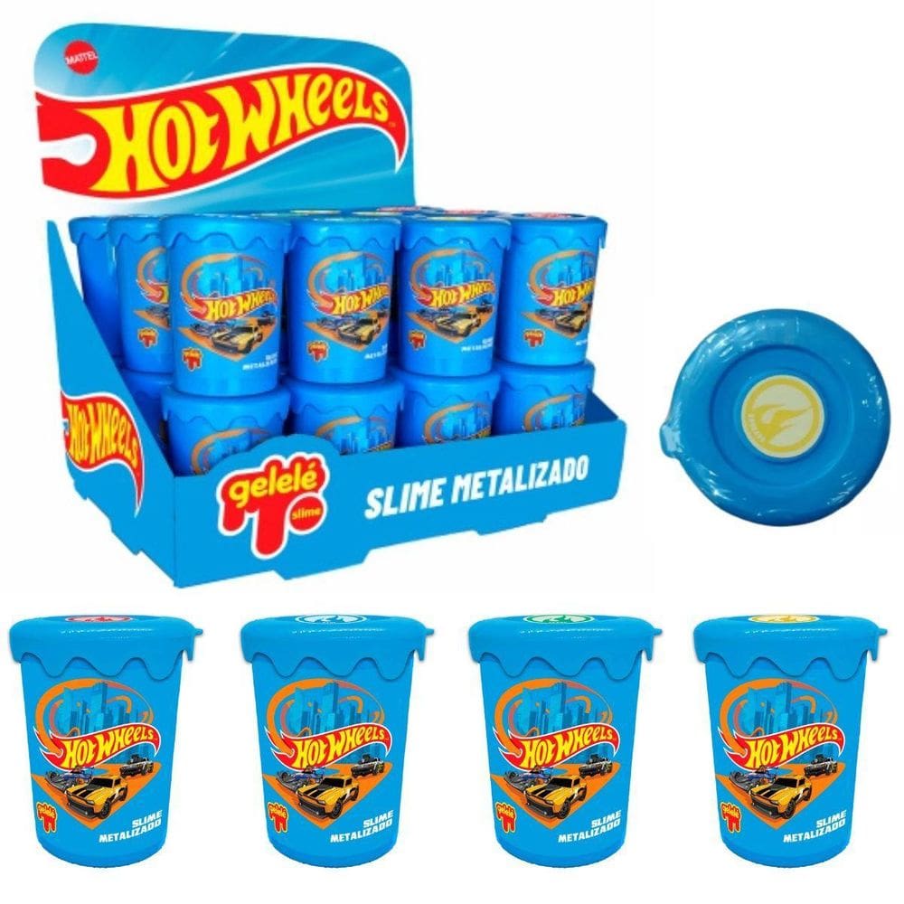 Slime Metalizado 180G - Hot Wheels - -Doce Brinquedo